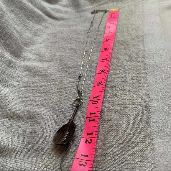 Anne Marie Chagnon signed brutalist mixed medium necklace - Picture 9 of 11